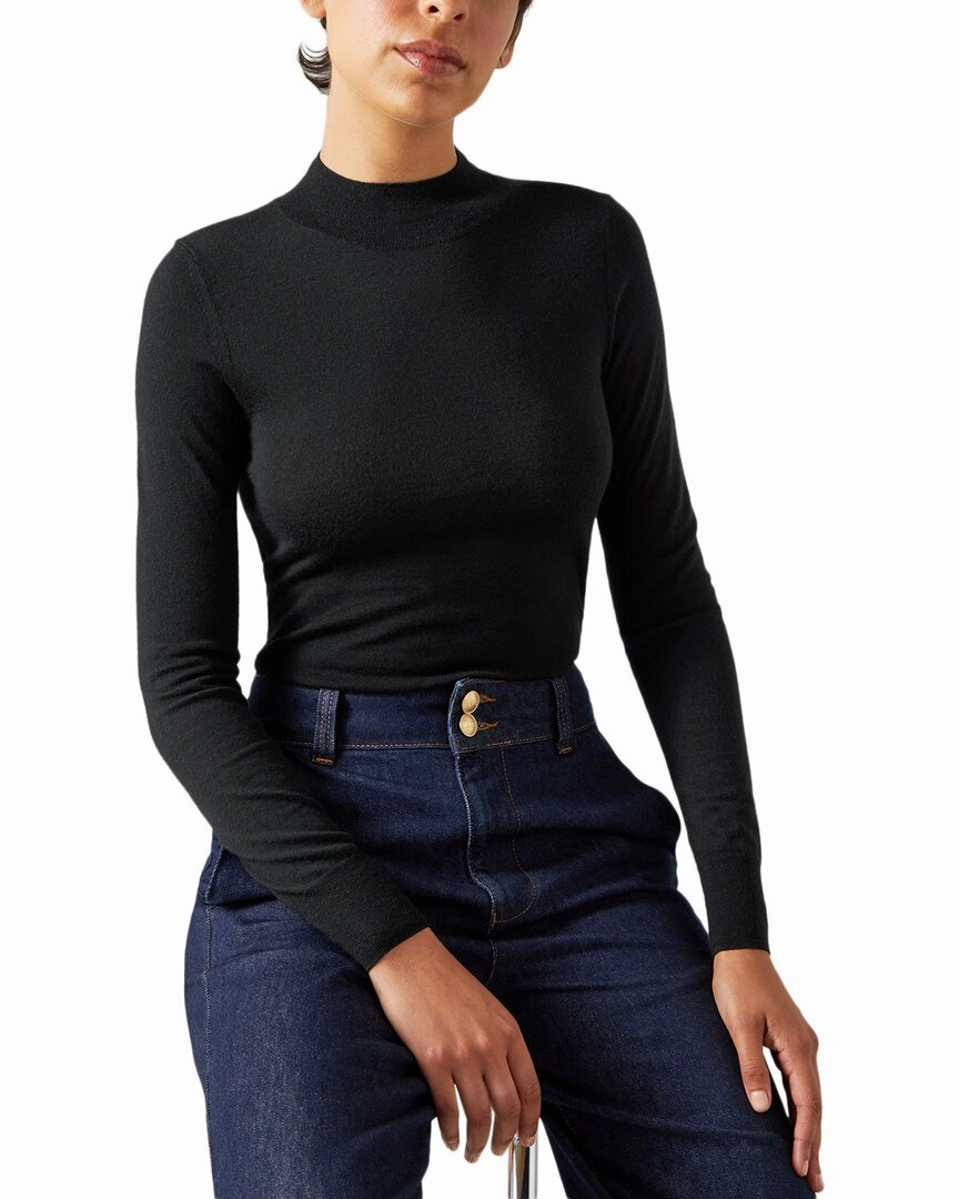 LK Bennett Ellie Knitted Wool Top Chilly Day Knit