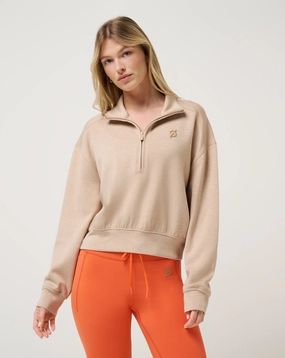 Overnight Trip Half Zip Fashion Forward Wear Chilly Look