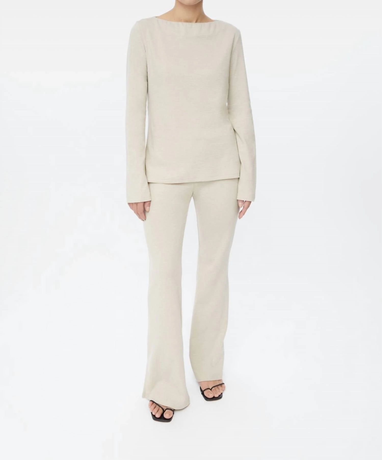 Knit Sweater In Oat Comfy Touch