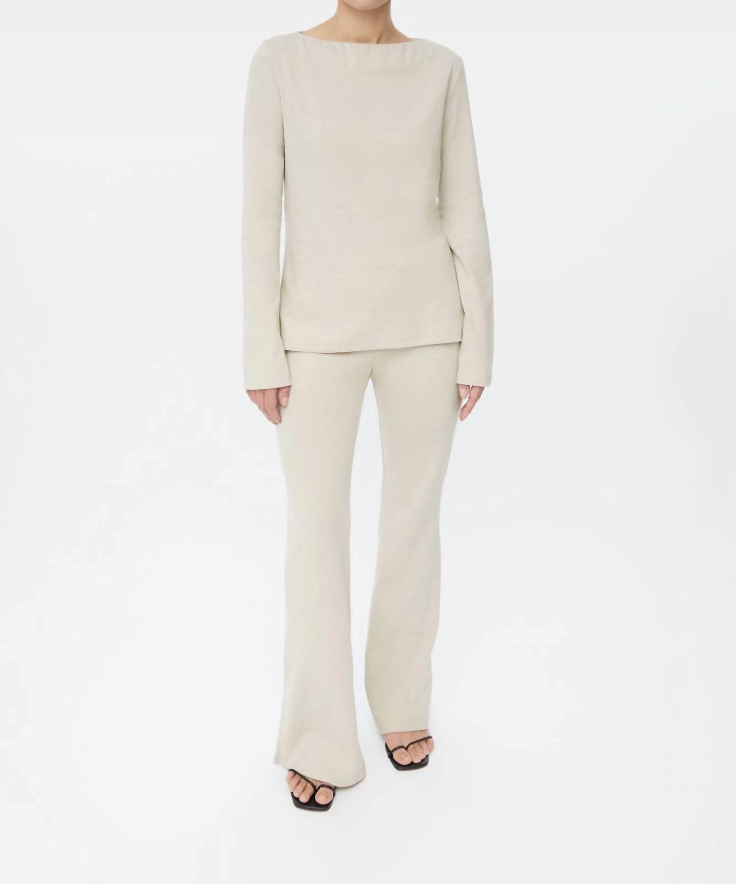 Knit Sweater In Oat Knitwear Look Casual Layers