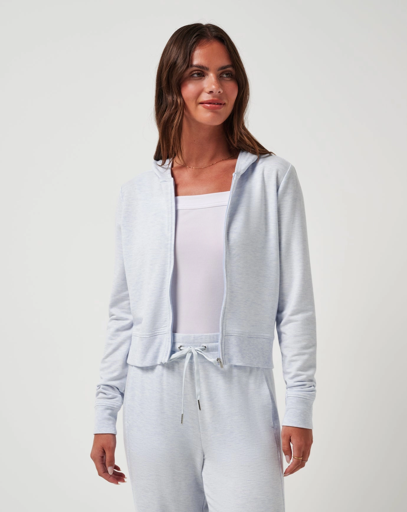 Urban Layer Sleek Layers Cloud Terry Zip Hoodie