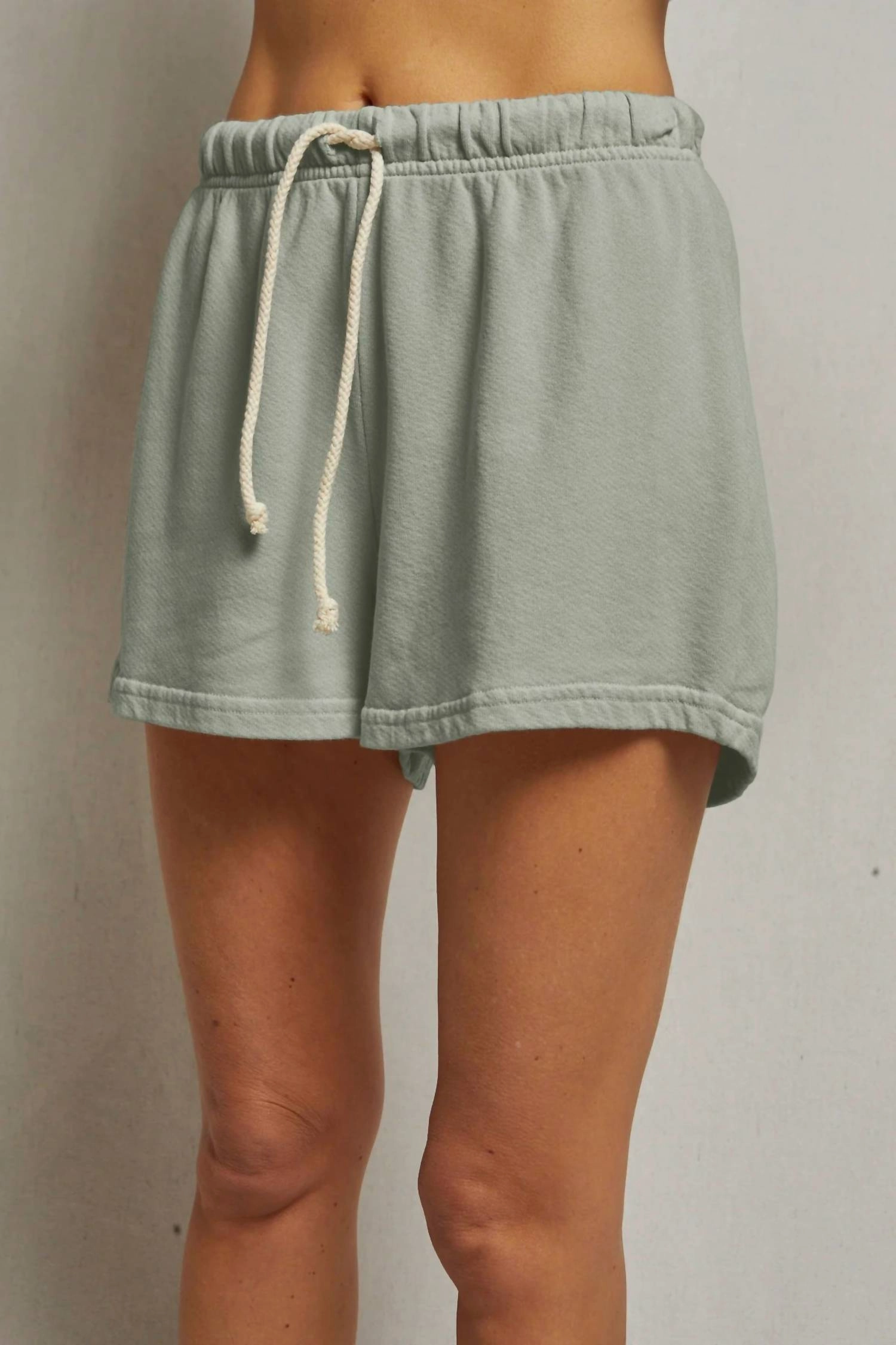 Layla French Terry Sweat Shorts In Paris Rain colorfast