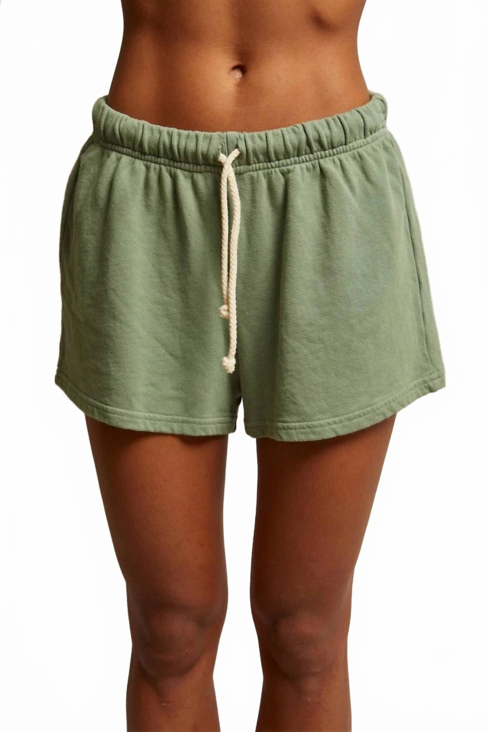 Layla Terry Shorts In Aloe Ultra Soft Waistband Value for Money