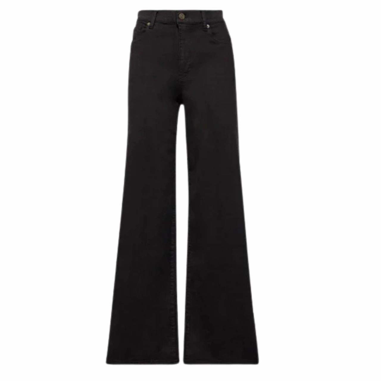 Le Slim Palazzo Black Plain Favorite Brunch Outfit Classic Wear Luxury