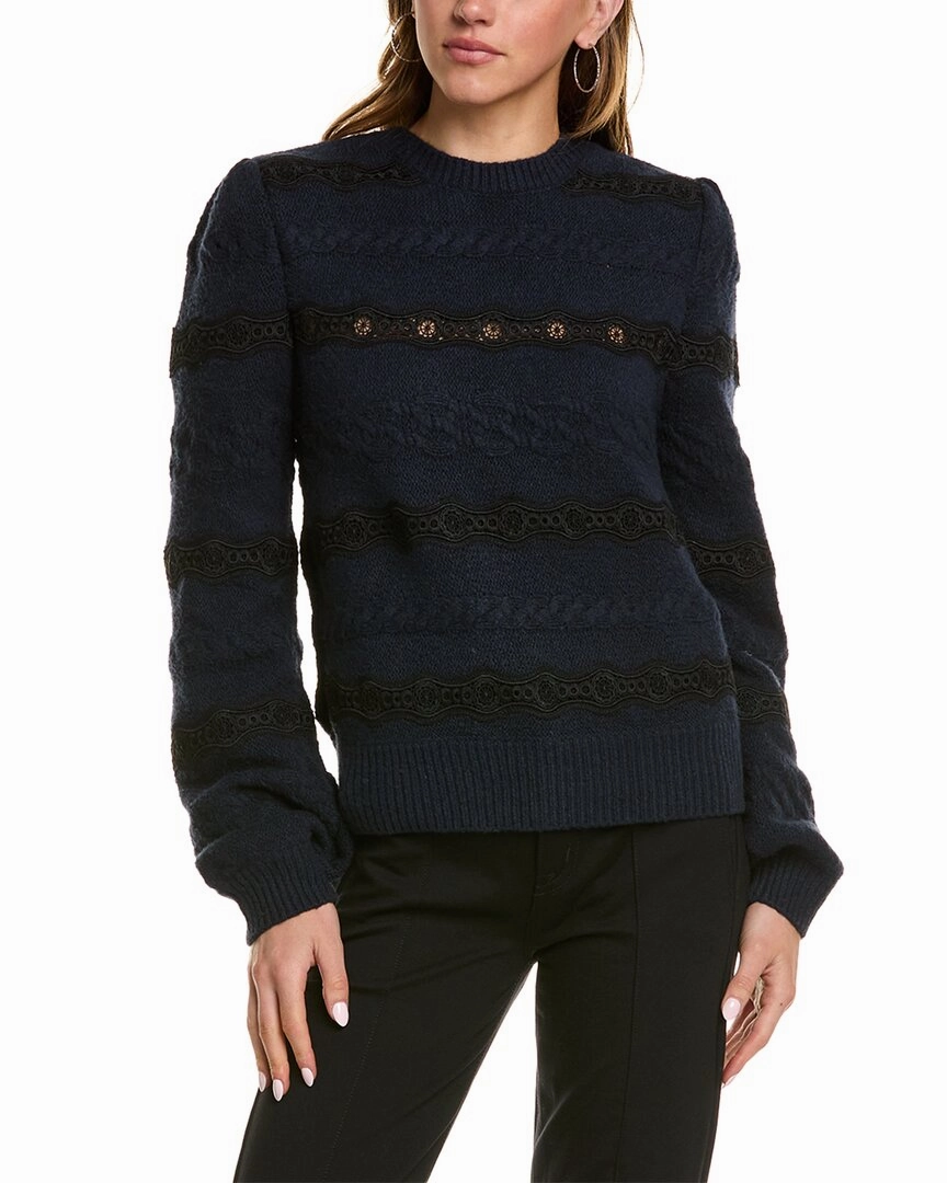 Sam Edelman Jette Cable Lace Sweater Cozy Designs Cozy Fit Wear