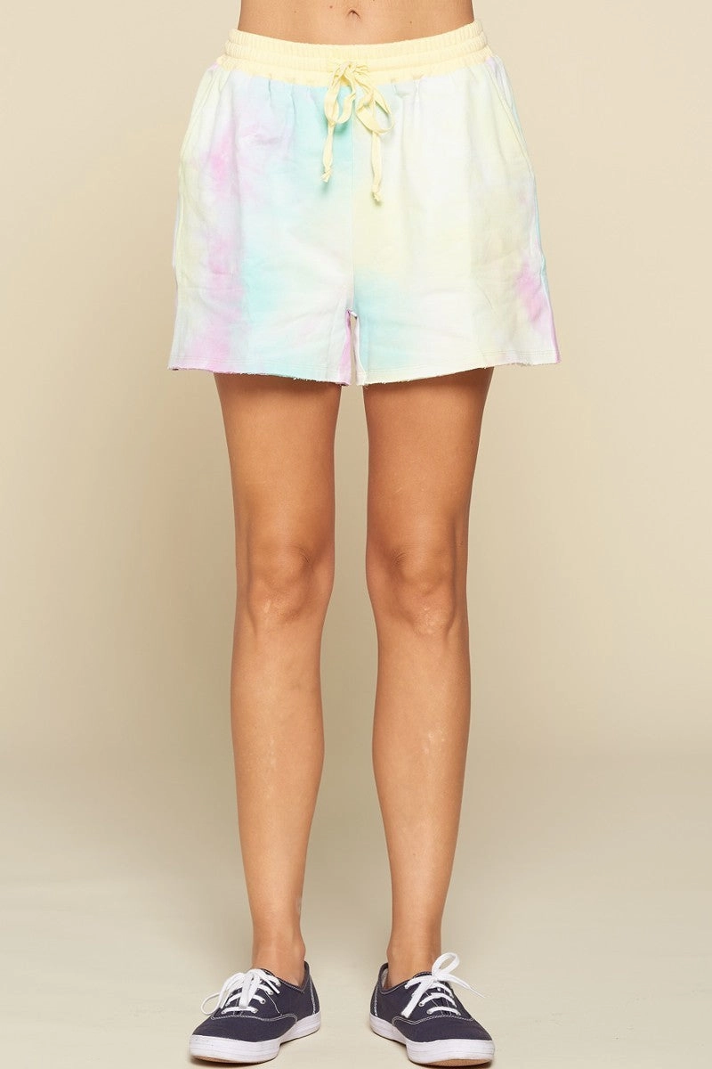 Tie-dye Printed Jersey Shorts Outdoor Comfort