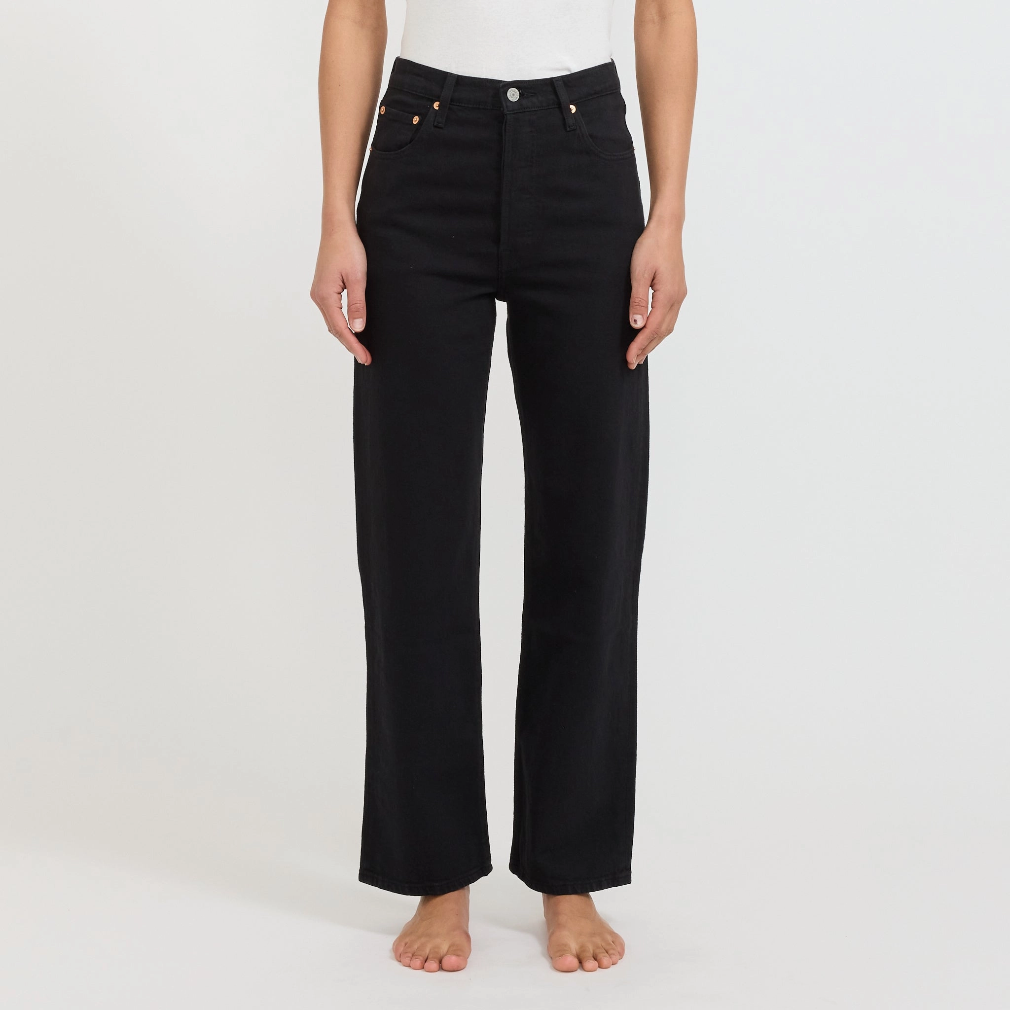 Ribcage Straight Ankle Black Sprout All Fit Design