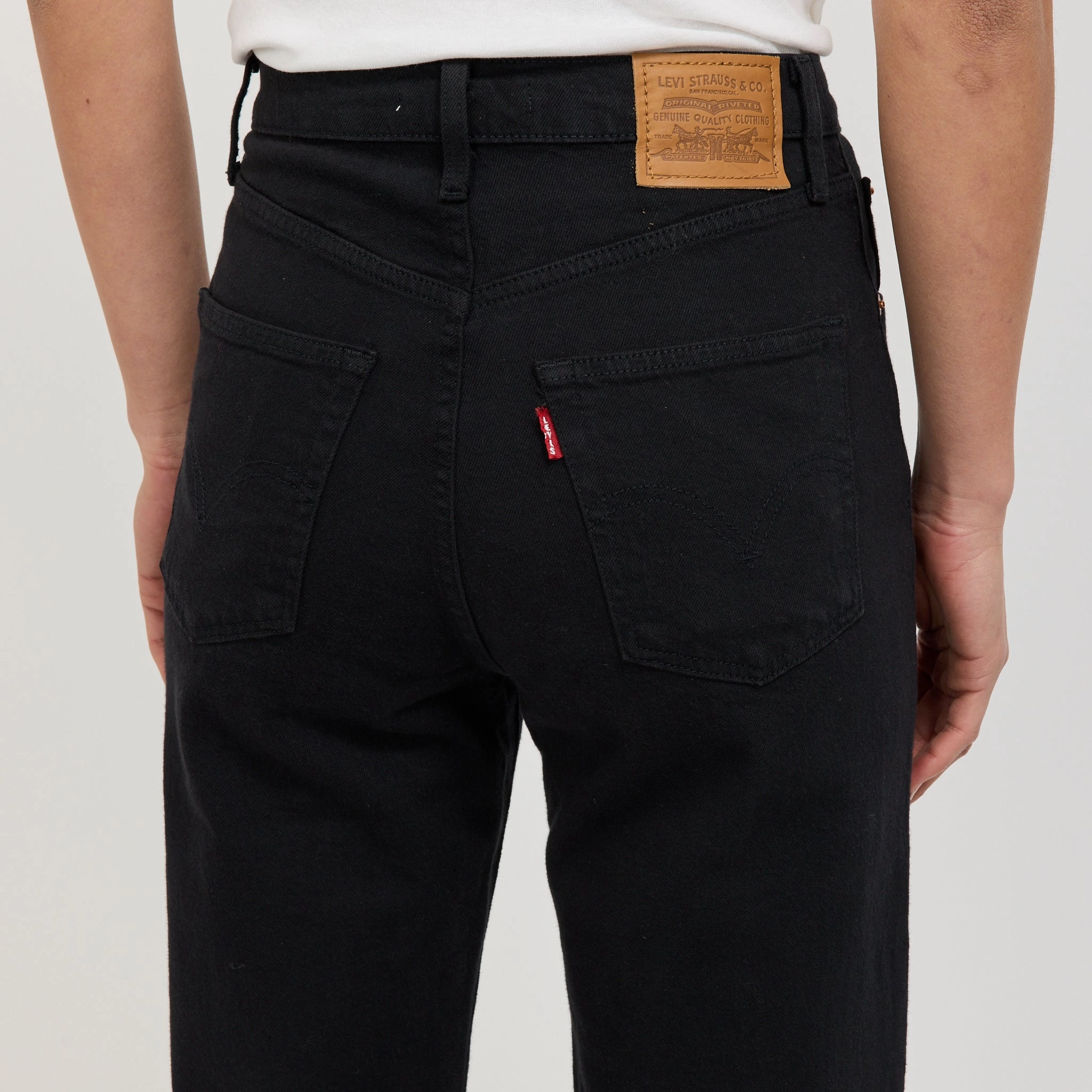 High Durability Thread Outfit Ease Ribcage Straight Ankle Black Sprout