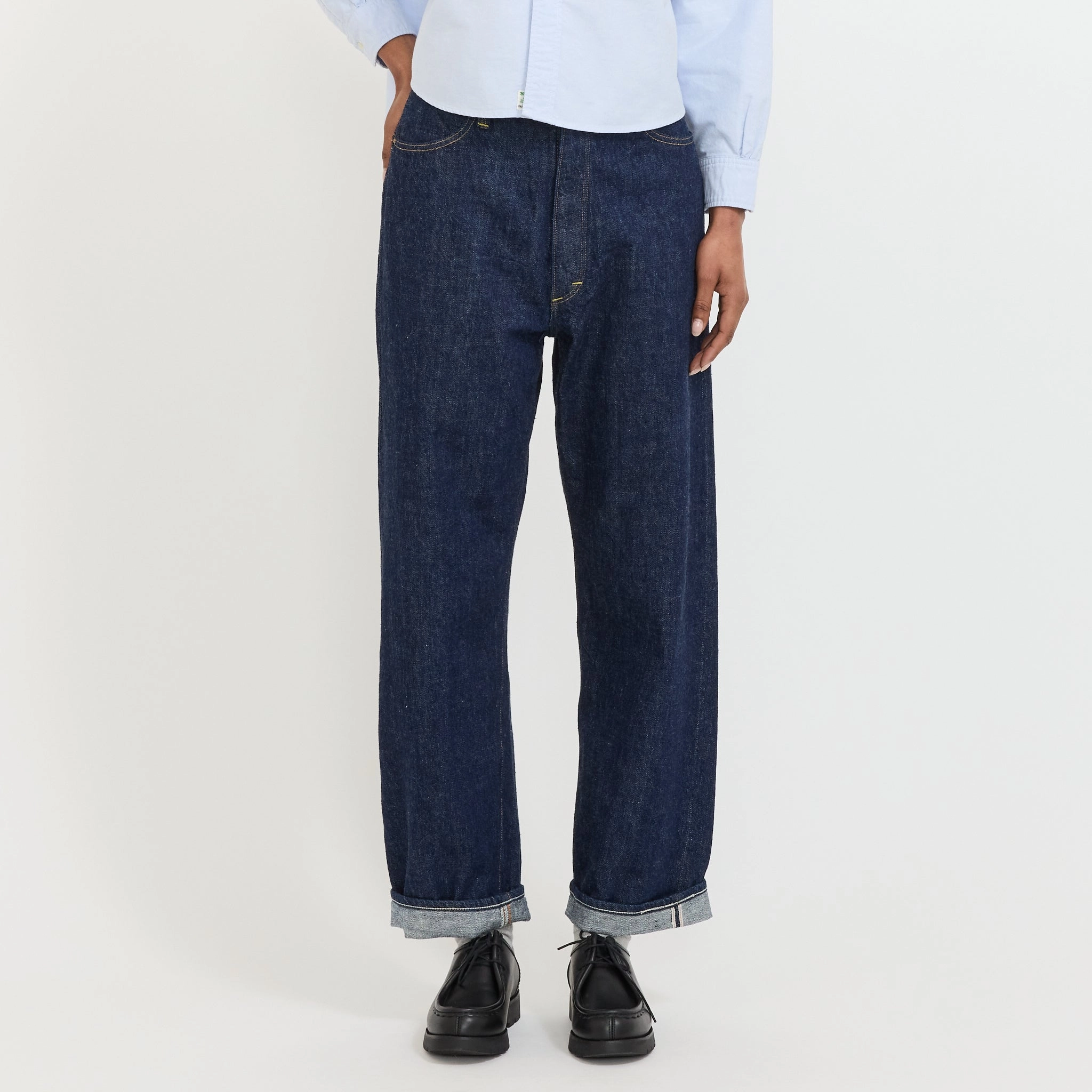 High Waist Original Selvedge One Wash (Jasmin) Fitted Comfort Couple Look Elegant Summer Vibes