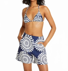 spring shorts transportation industry Faizah Short In Zeina Navy