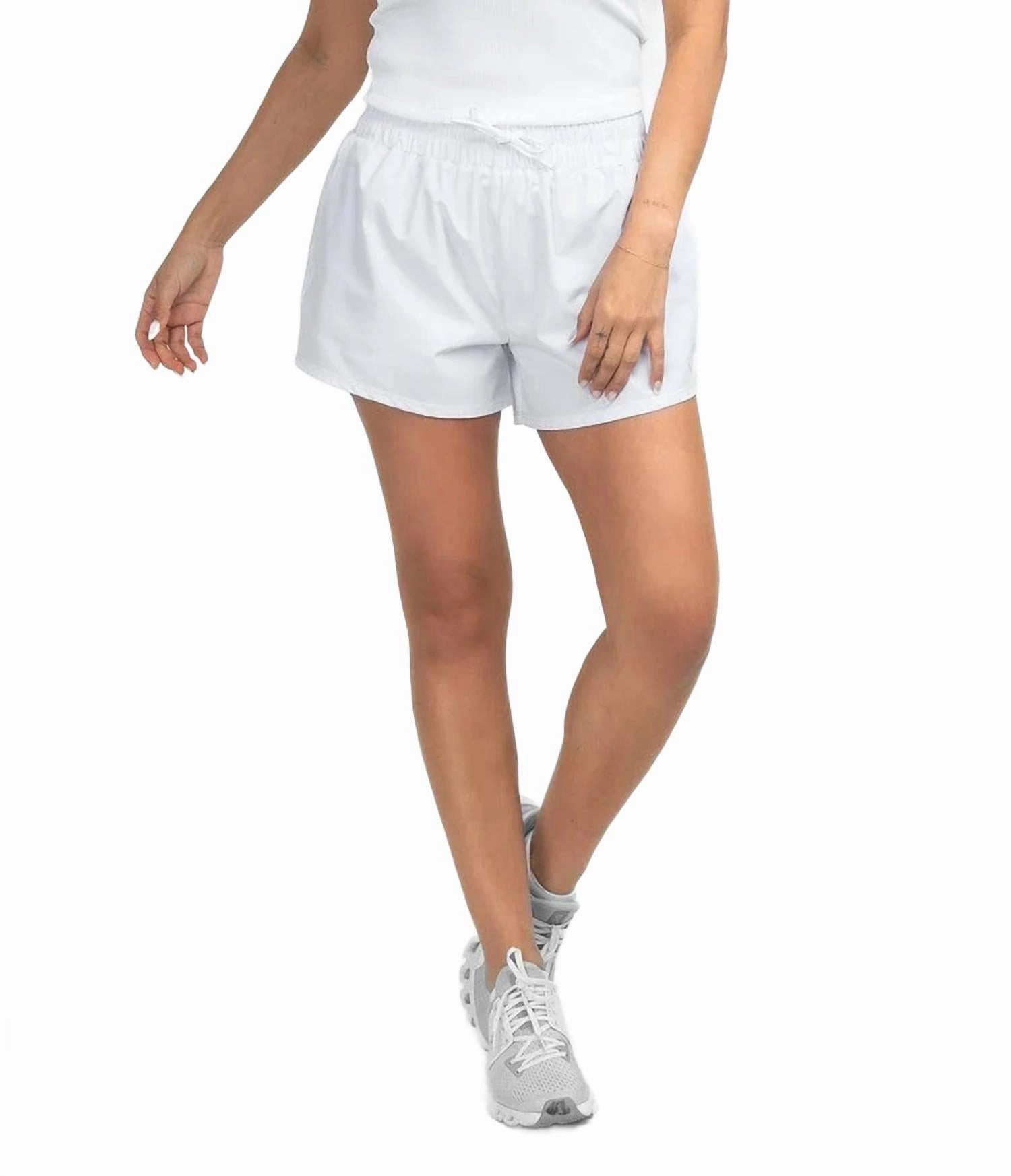 Fastening Closure swim trunks Lined Hybrid Shorts In Bright White