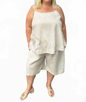 Linen Wide Leg Shorts - Plus In Crude Mood Wear cycling outfit