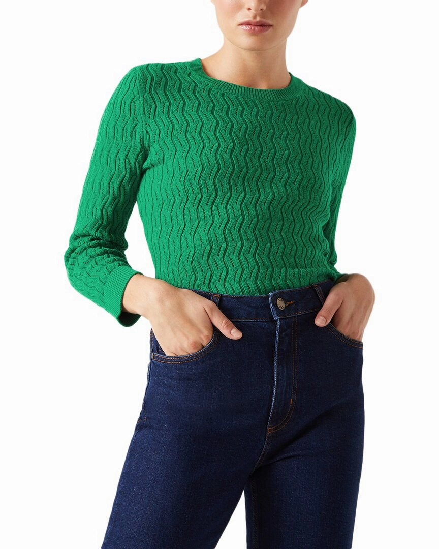 LK Bennett Keaton Knitted Top Chilly Look