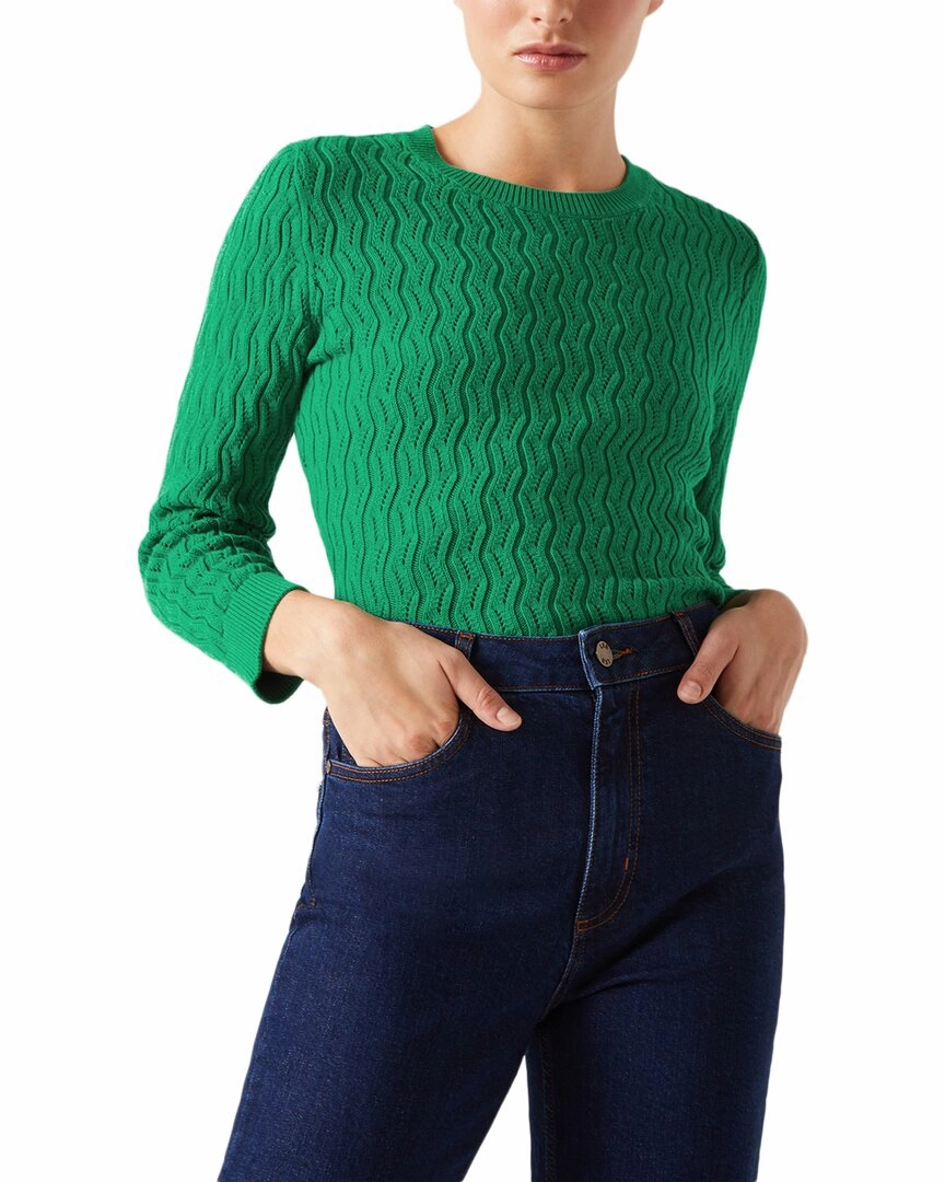 LK Bennett Keaton Knitted Top Cozy Wearable All Season Knitwear