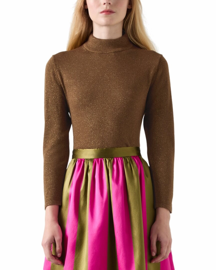 Winter Ready Look Cold Weather Look LK Bennett Sadie Knitted Silk Top