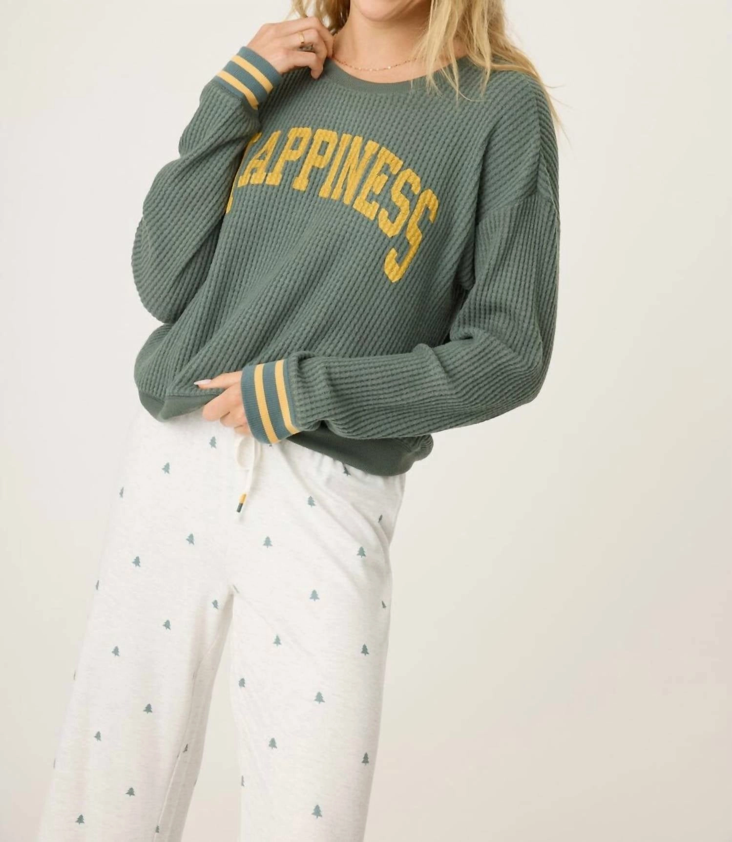 Long Sleeve Campfire Cozy Button Up Top In Sage Leaf Brushed Interior