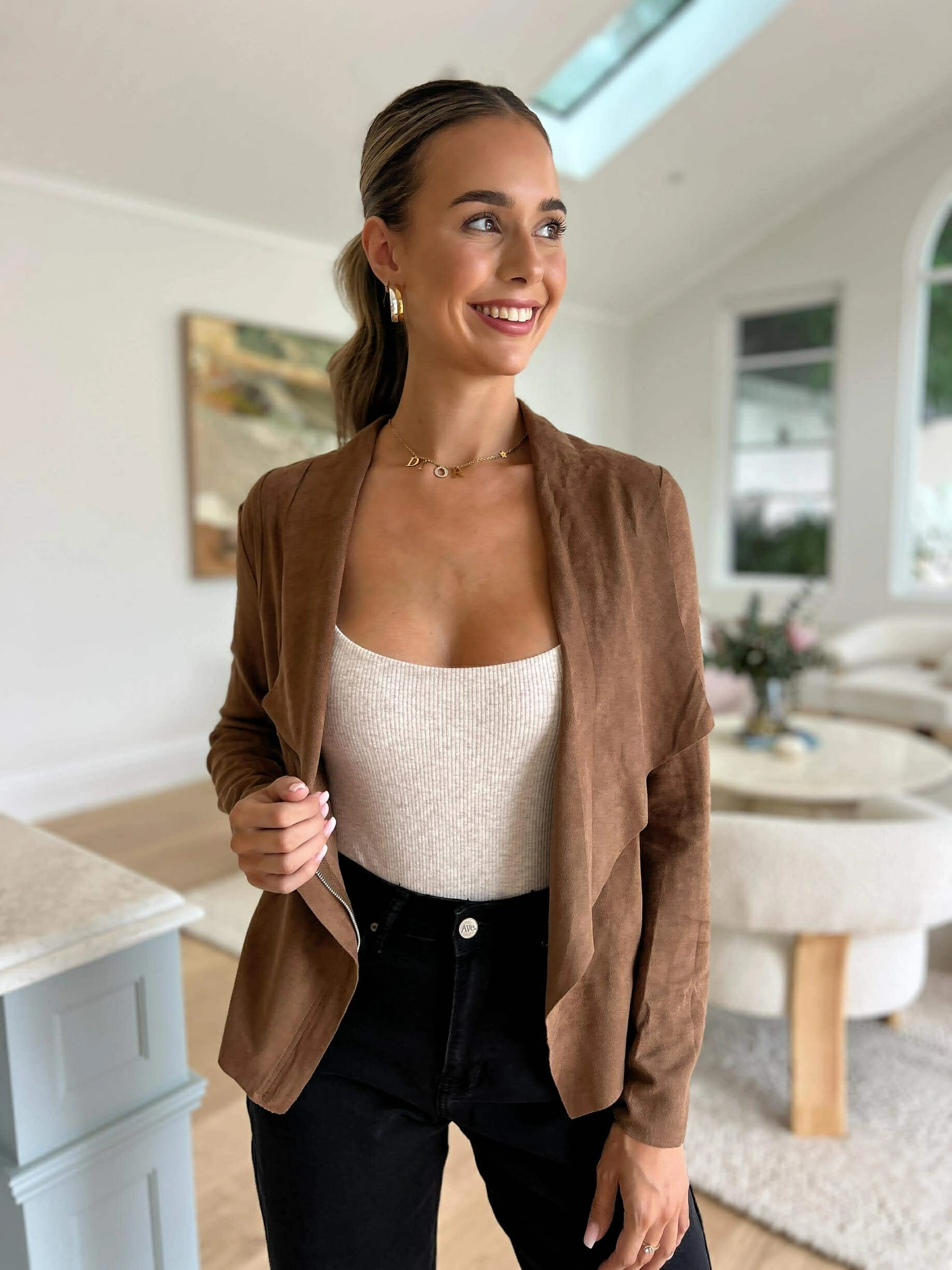 Double Layer Protection KOSTAS JACKET - DARK BROWN