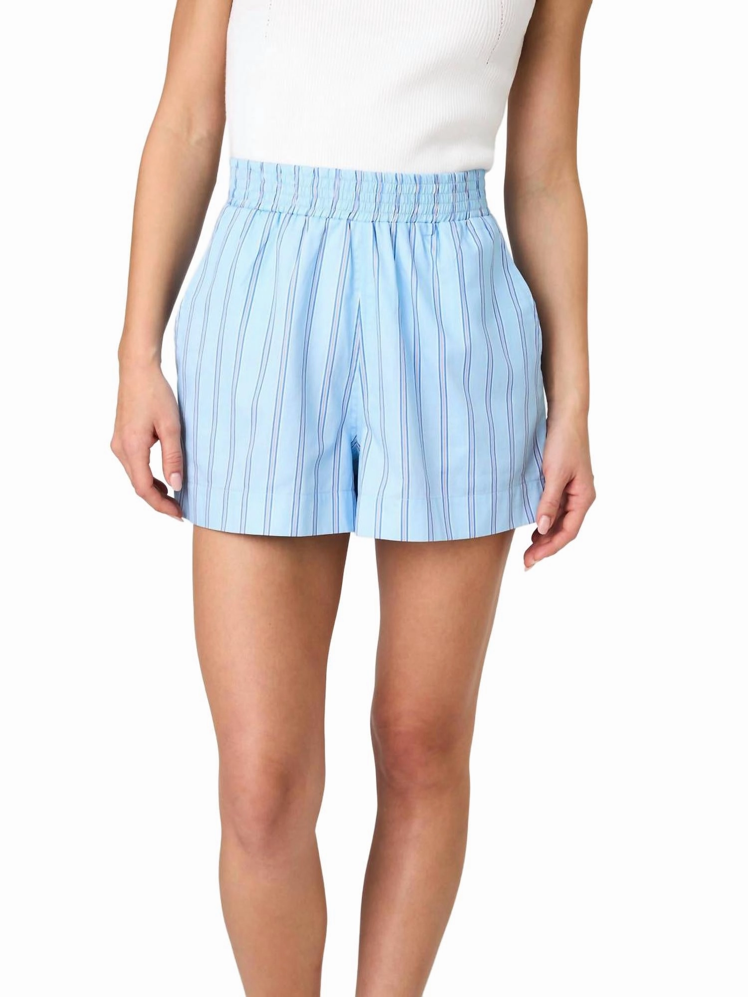 Lorenzo Stripe Shorts light texture