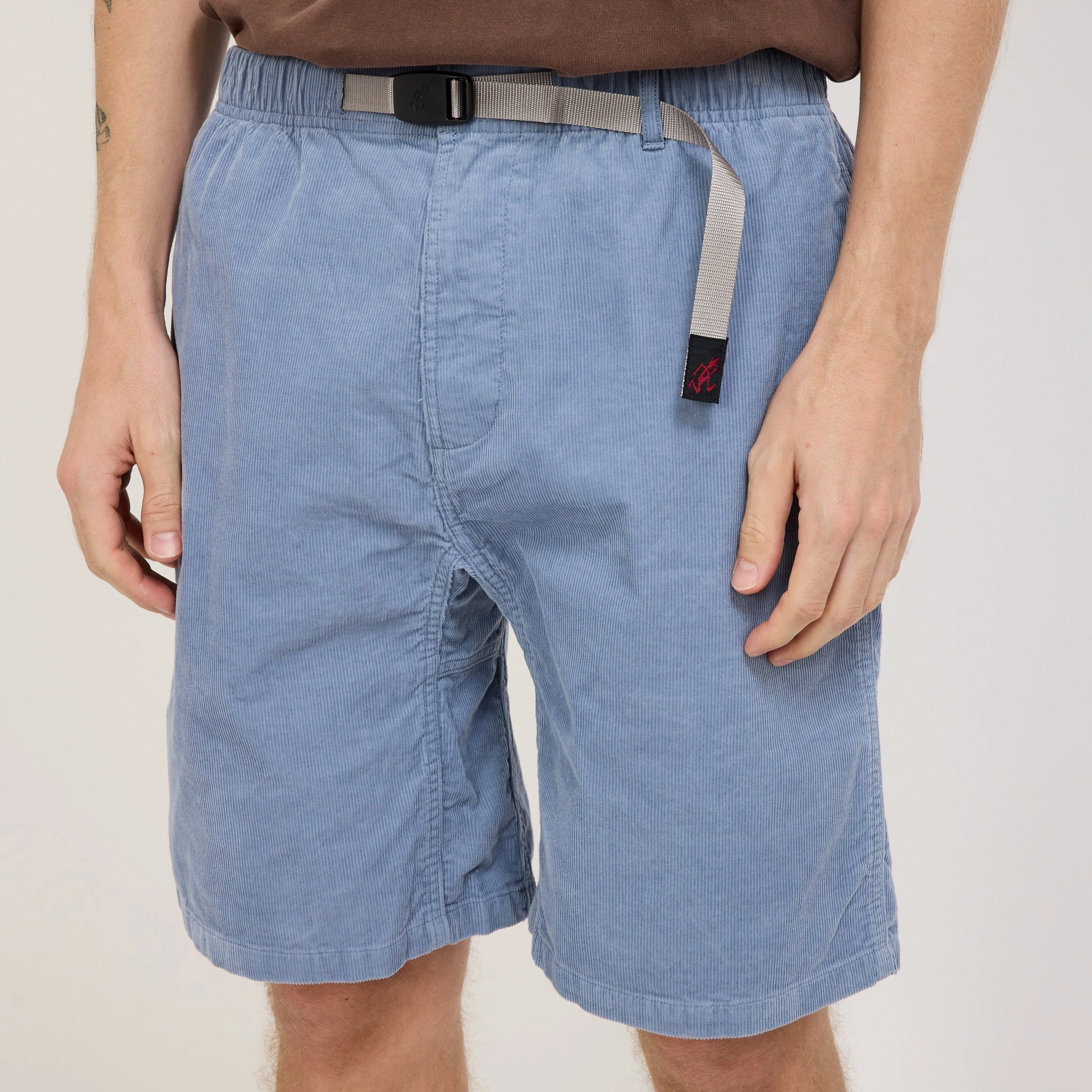 Corduroy G-Short Smoky Blue ZipperedSecurity Preppy Style