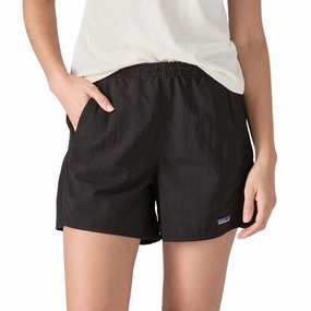 Unisex Flexible Gusset Design Women's Baggies Shorts 5" In Black