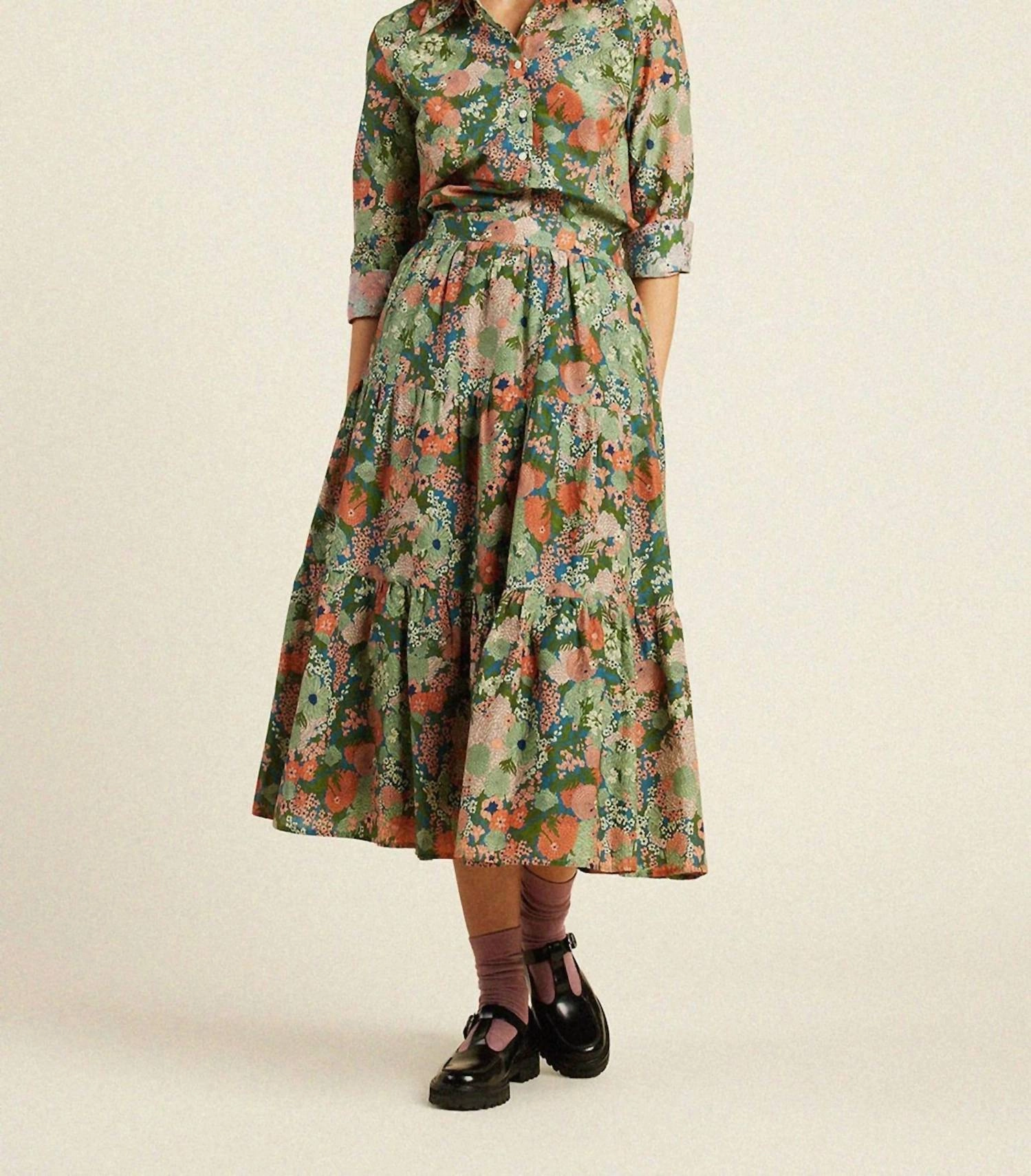 Reimagined Classic casual finish Makena Skirt In Tranquil Mist