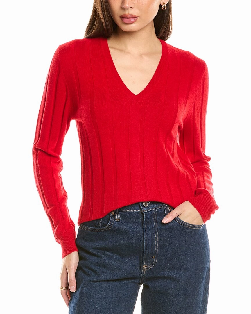 Winter Ready Knit Brushed Interior Malo Cashmere Wide Rib Wool & Cashmere-Blend Sweater