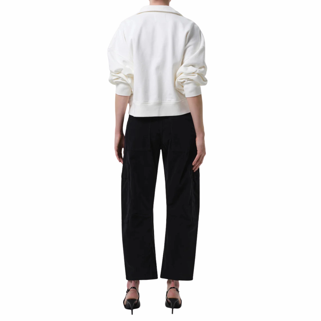 Marcelle Cargo Corduroy Charcoal Soft Core Everyday Party Look