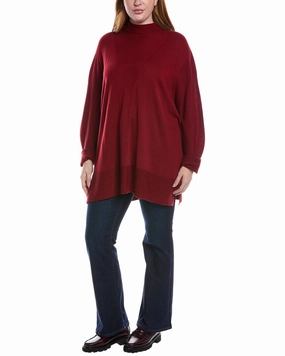 Marina Rinaldi Plus Agata Wool-Blend Sweater Knitwear Comfort