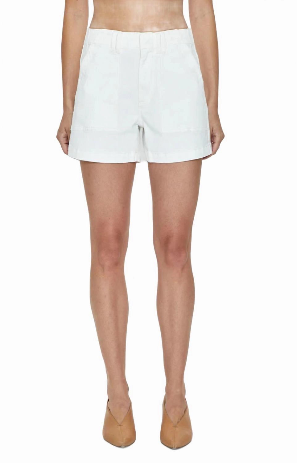 rooftop party look Marissa High Rise Utility Short In White
