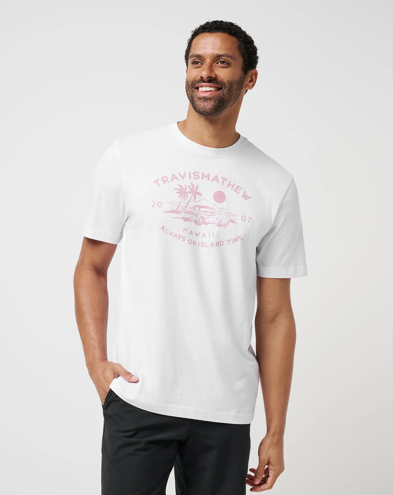 Breathable Performance Fit Hiking durability Tropical Bonfire Tee