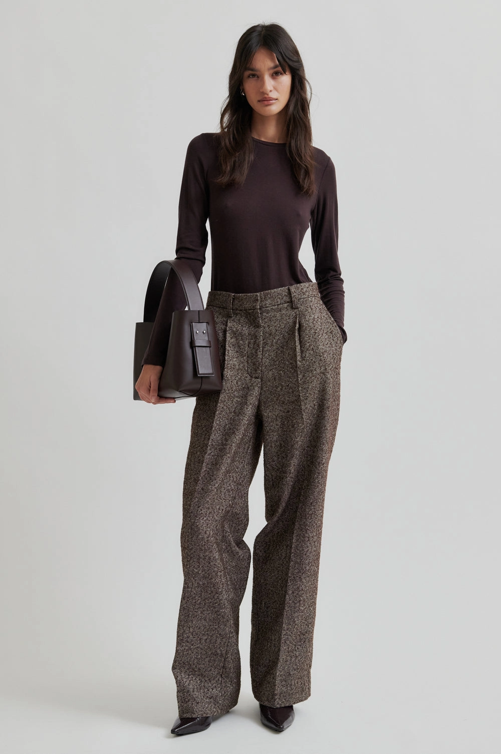 LightweightLayeringSystem SnagResistant Matima O-Neck Tee - Chocolate Plum