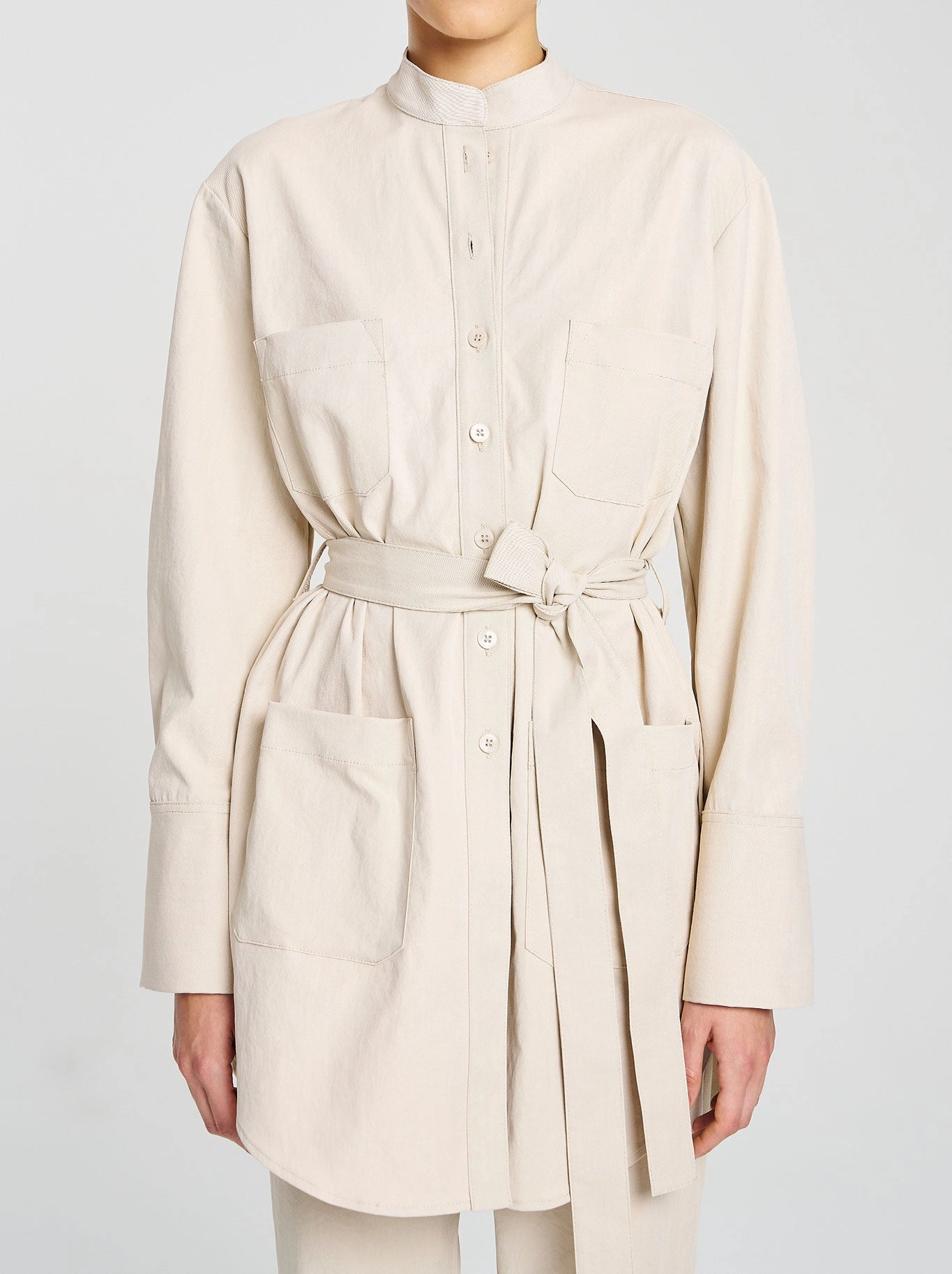 MELA PURDIE SAFARI JACKET Crisp Detail Fringe Detail