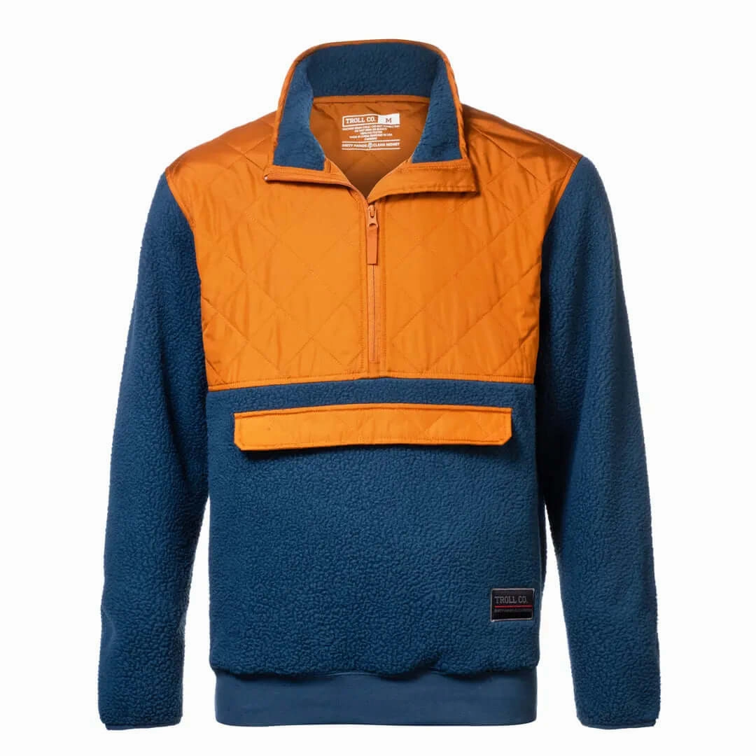 Men's Grizzly Fleece Anorak TemperatureRegulating Fabric Quick Dry Coating