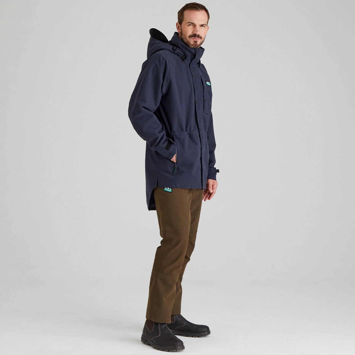 Men's Monsoon Classic Jacket Navy (2025) Reinforced Hems