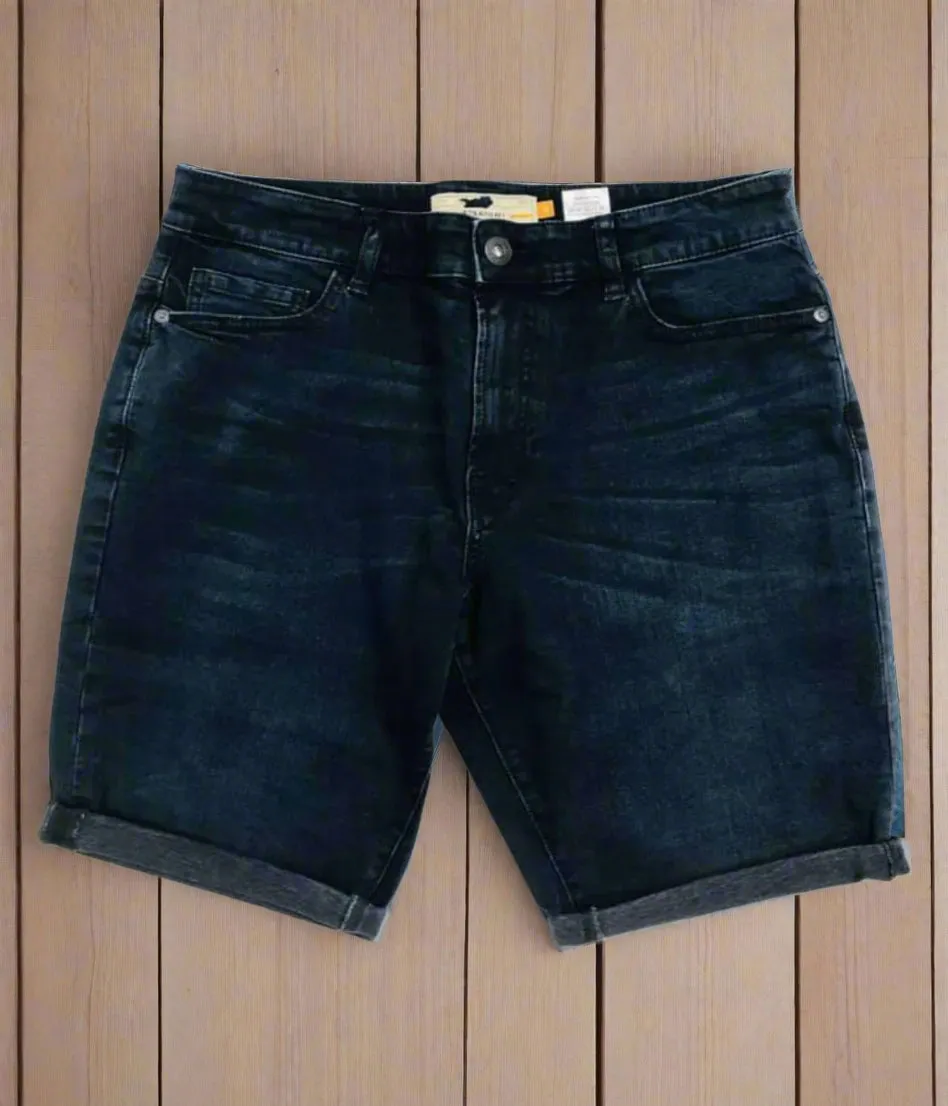 Mens Indigo Denim Shorts TaglessDesign