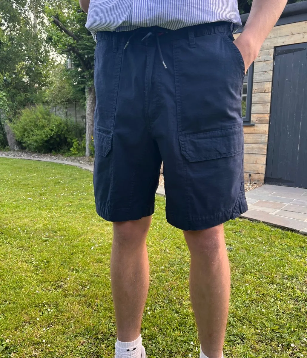 Chilly Day Ready Air Circulation Mens Navy Nautica Cargo Shorts