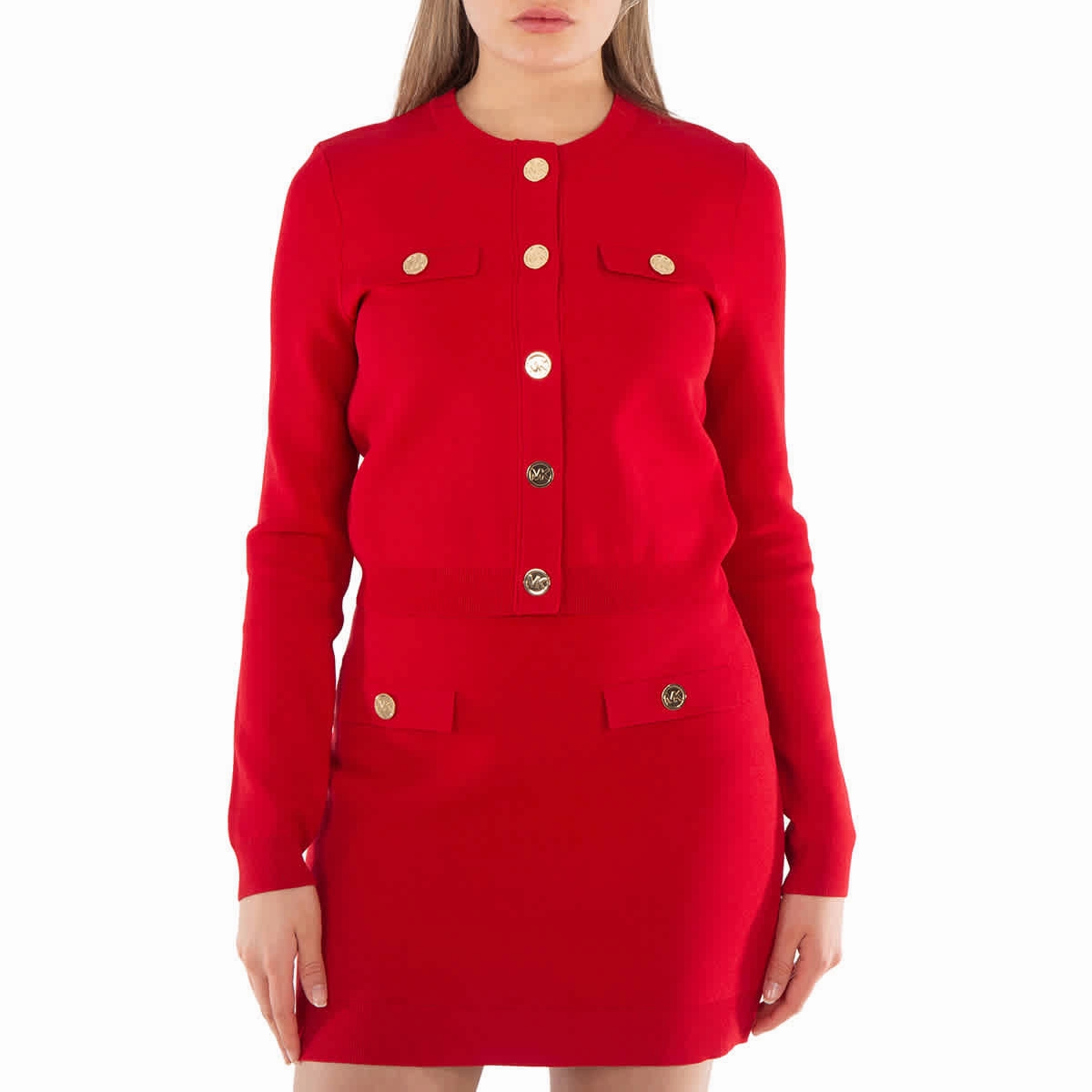 Michael Kors Long Sleeve Crew Neck Sweater, Size Small Non Irritating Seams Functional Wear