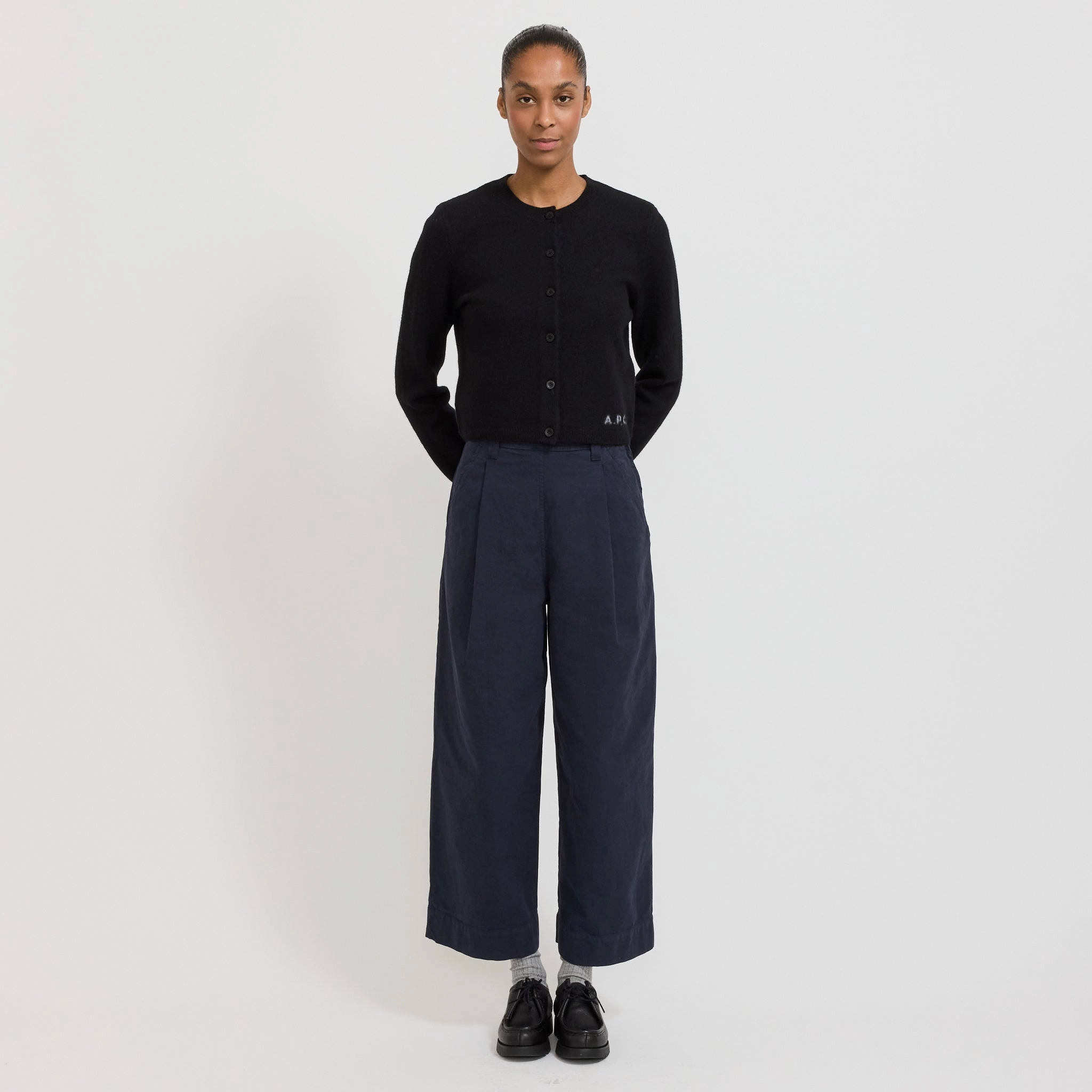 Mila Cardigan Black Lightweight Warmth Layered Knitwear