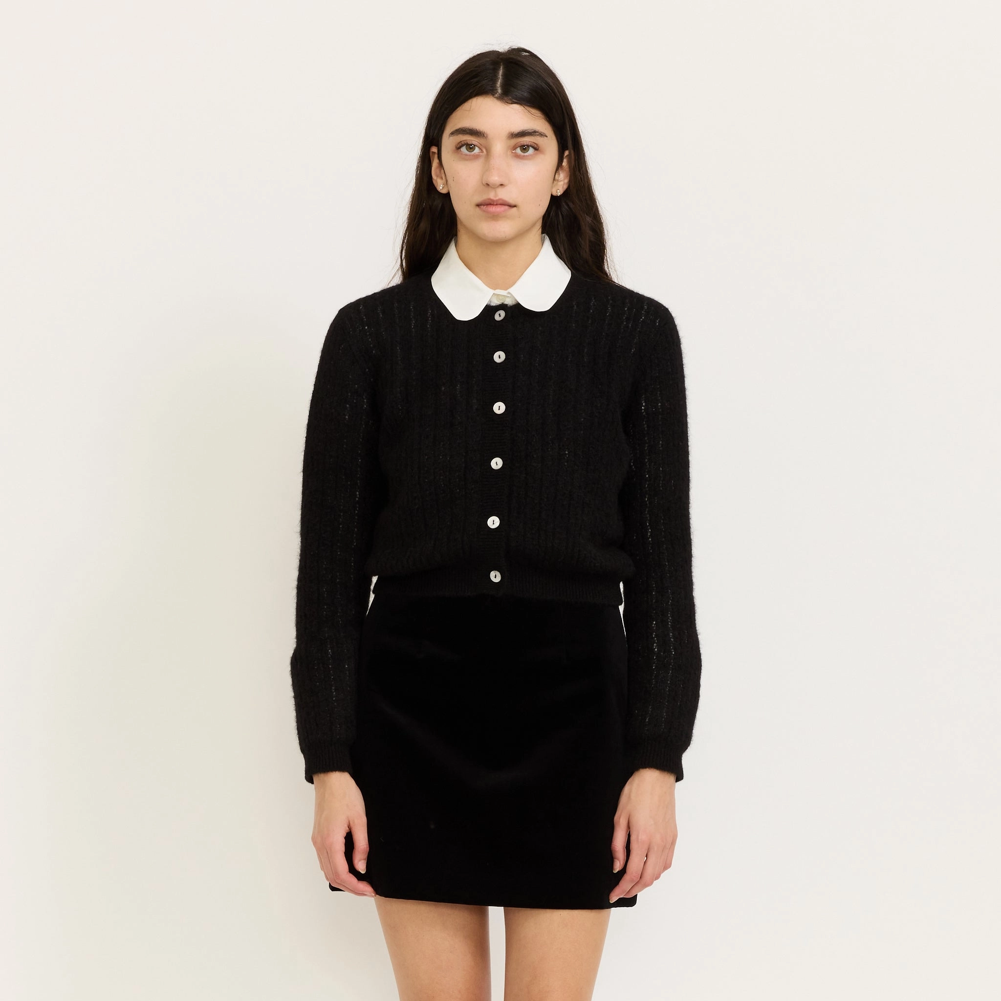 Warm Hug Friction Resistant Edging Milo Cardigan Black