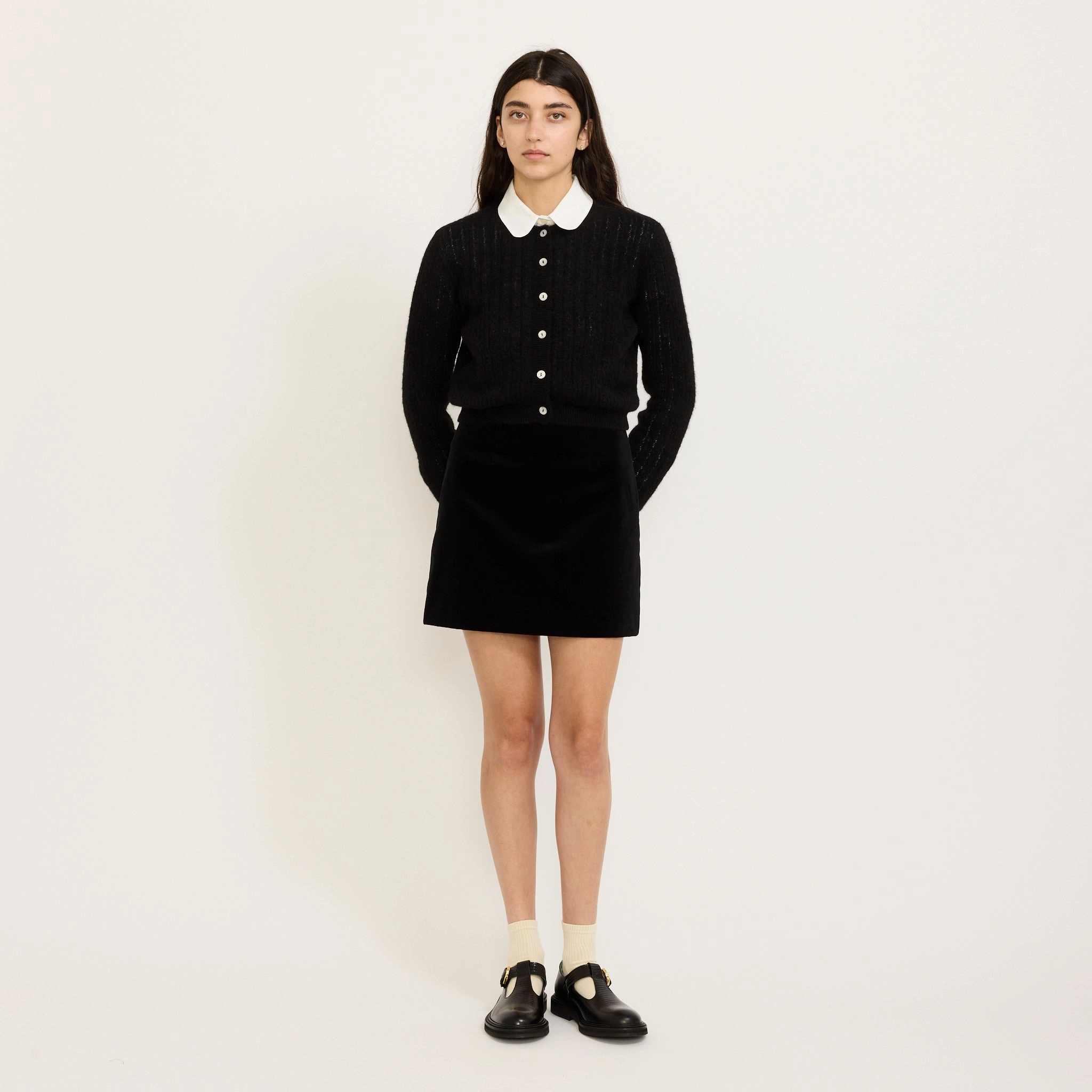 Milo Cardigan Black Comfortable Knit Layered Fashion