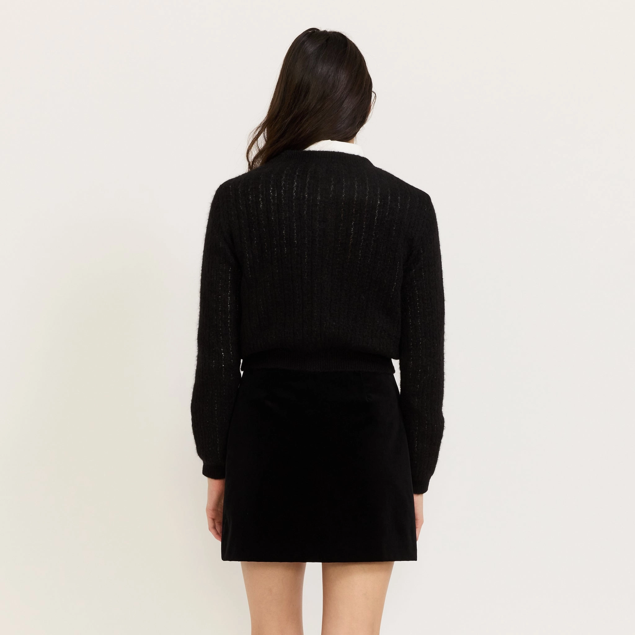 Milo Cardigan Black Slim Design Fit Effortless Comfort Wear