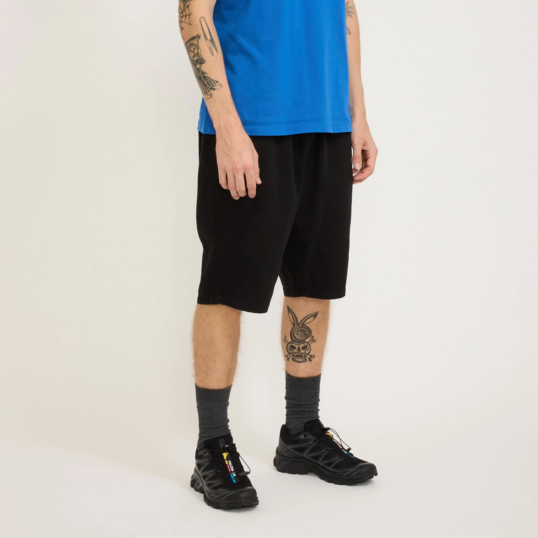 Mini Problemo Work Short Twill Black Double Layered Knees Water resistant coating