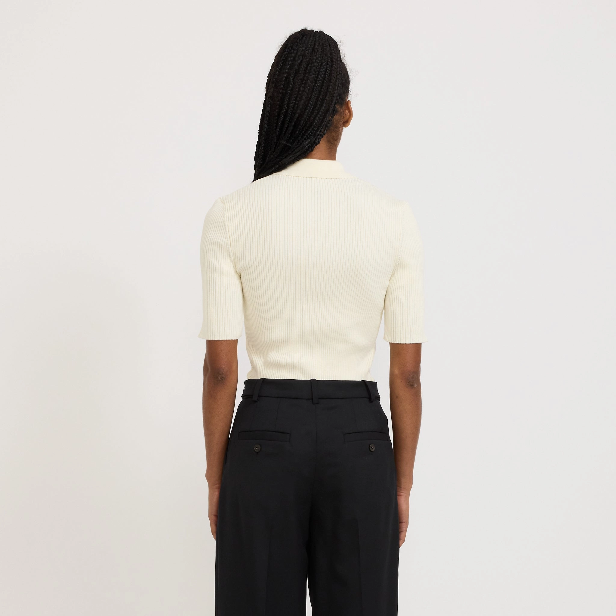 Danae Polo Off White Anti Pilling Surface