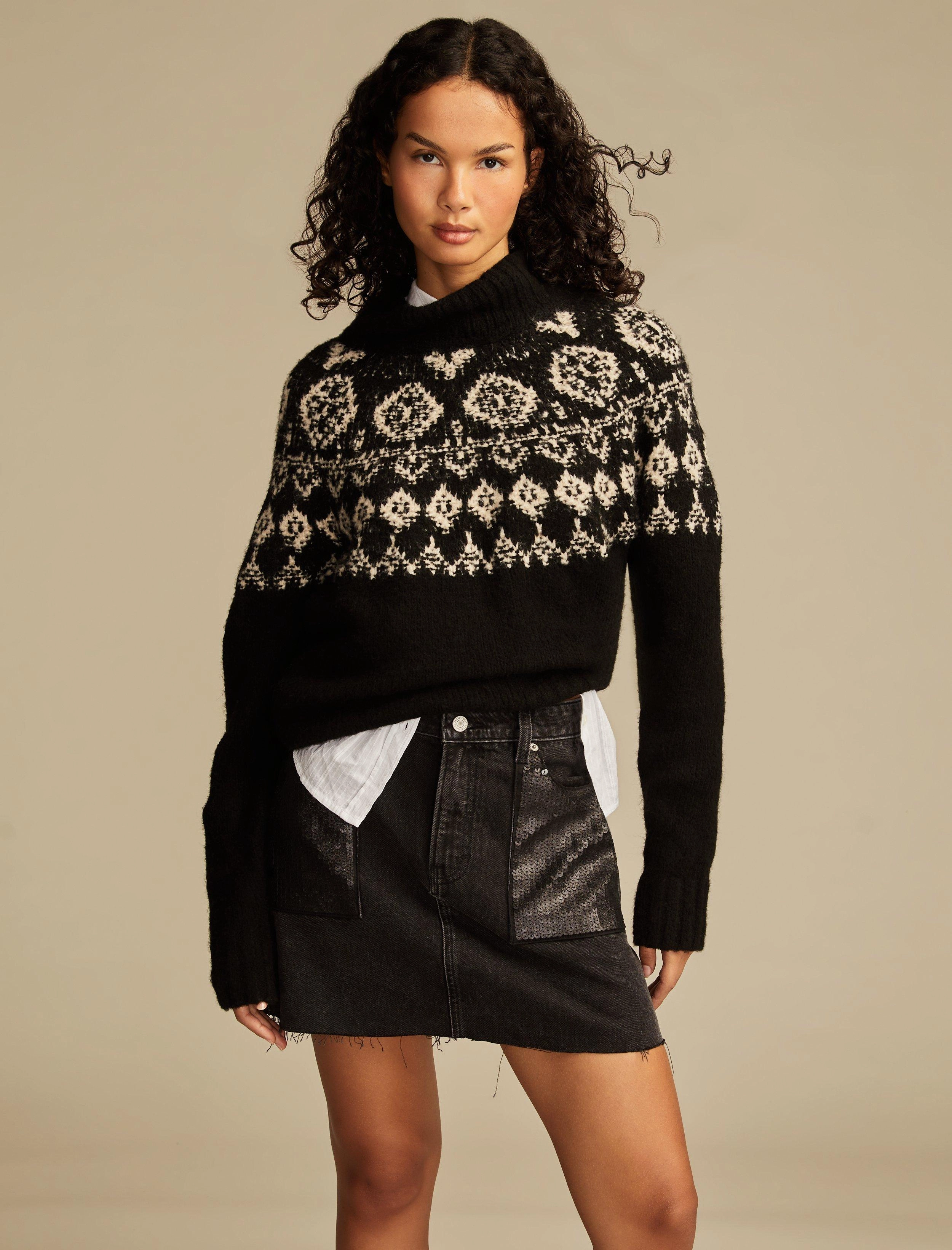 Lucky Brand Women's Metallic Denim Mini Skirt Daily Mood Creative Fashion