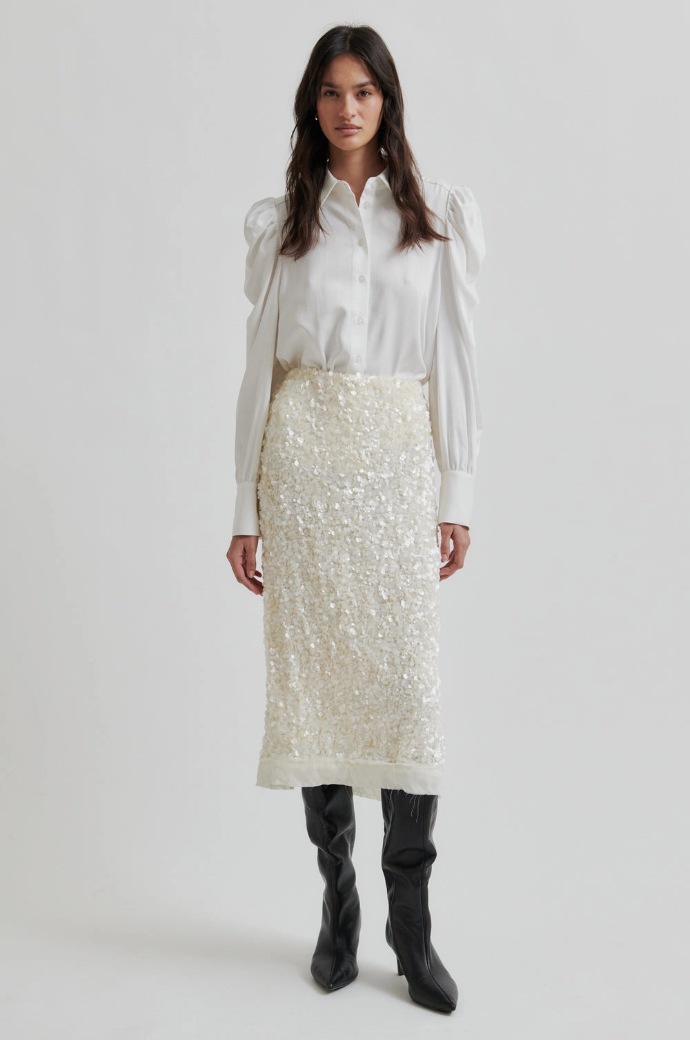 High Visibility Trim Samanta Shirt - Tofu