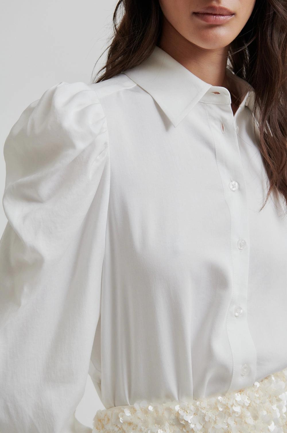 Samanta Shirt - Tofu Hidden Zipper Closure