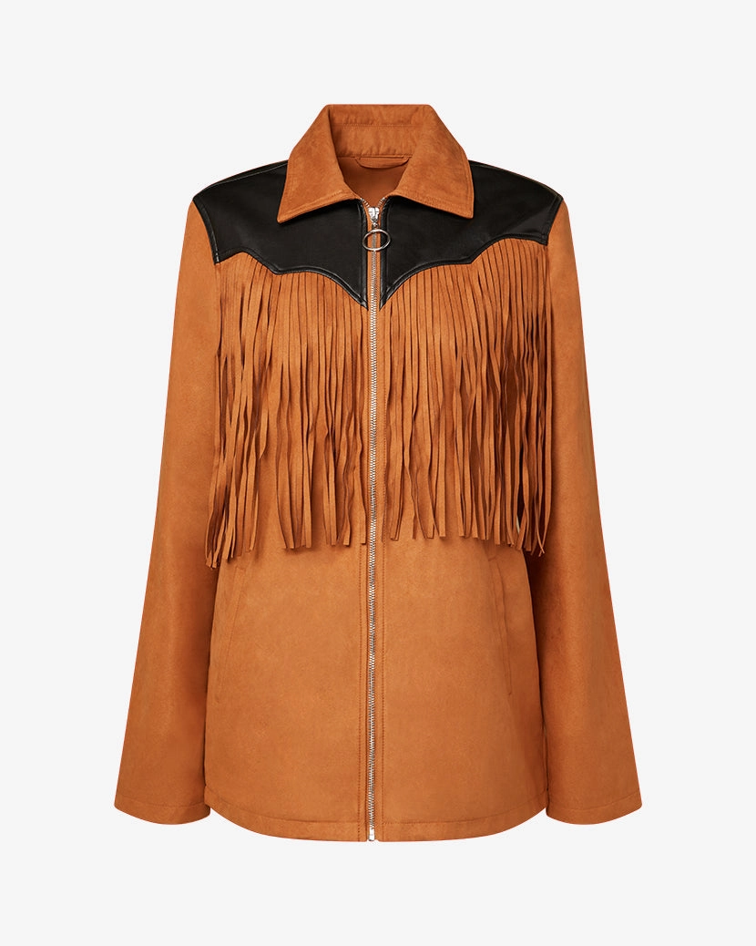 Light Reflective Fringe Jacket