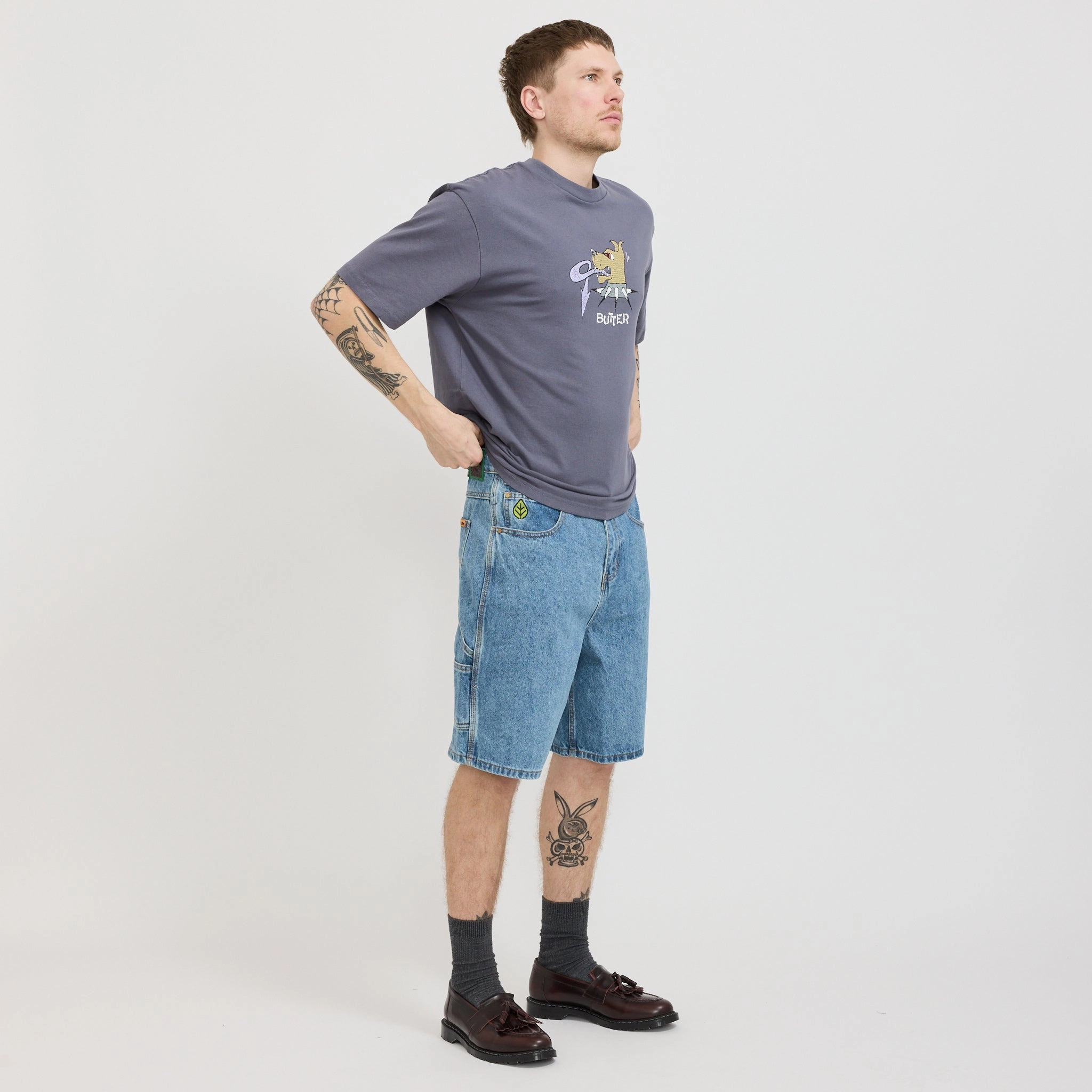 Quick Move Weathergear Denim Shorts Streaky Indigo