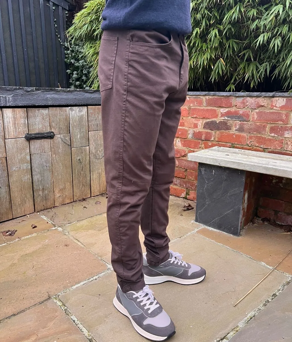 SeamlessPocketDesign Chocolate Brown Mens Wrangler Jeans