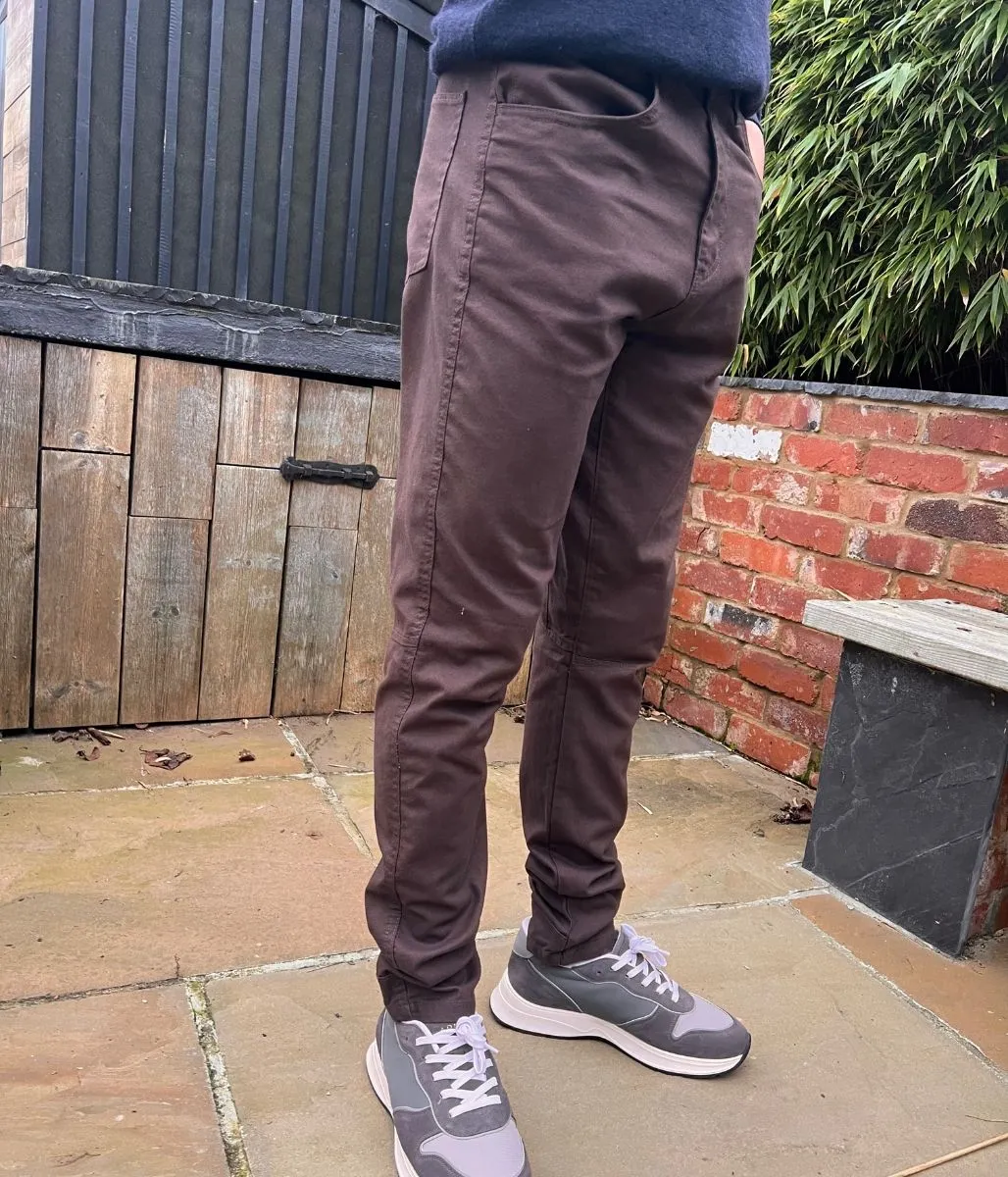 Stretchable Comfort Chocolate Brown Mens Wrangler Jeans